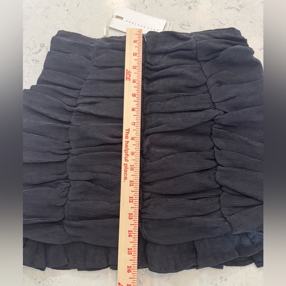 Endless Rose Black Ruched Mini Skirt Women’s Size Small NWT - Picture 2 of 9